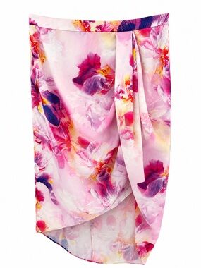 ☀️ Summer Blowout- Ever New Pink Floral High-Low Skirt Size 4